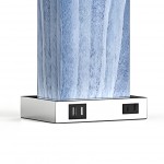 Lirwen Coastal Style Tall Rectangular Ceramic Lamp