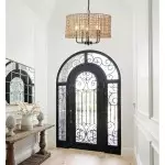 Arlo Bohemian 5 Light Natural Rattan Drum Chandelier