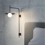 Pyris Scandinavian Minimalist Metal Swing Arm Wall Lamp Pyris Scandinavian Minimalist Metal Swing Arm Wall Lamp