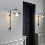 Pyris Scandinavian Minimalist Metal Swing Arm Wall Lamp Pyris Scandinavian Minimalist Metal Swing Arm Wall Lamp