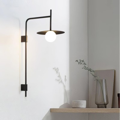 Pyris Scandinavian Minimalist Metal Swing Arm Wall Lamp Pyris Scandinavian Minimalist Metal Swing Arm Wall Lamp