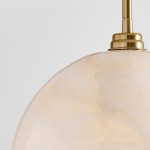 Bertie Farmhouse Alabaster Dome Pendant Light Bertie Farmhouse Alabaster Dome Pendant Light