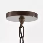 Ezra Vintage Bronze Industrial Pendant Light with Drum Shade