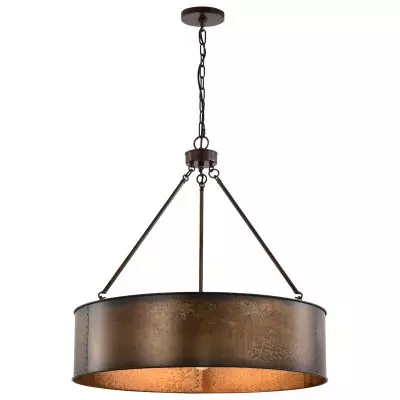 Ezra Vintage Bronze Industrial Pendant Light with Drum Shade Ezra Vintage Bronze Industrial Pendant Light with Drum Shade