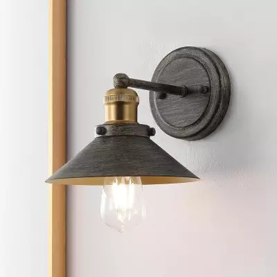 Blaze Industrial Retro Metal Tapered Wall Sconce Blaze Industrial Retro Metal Tapered Wall Sconce