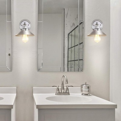 Blaze Industrial Retro Metal Tapered Wall Sconce Blaze Industrial Retro Metal Tapered Wall Sconce