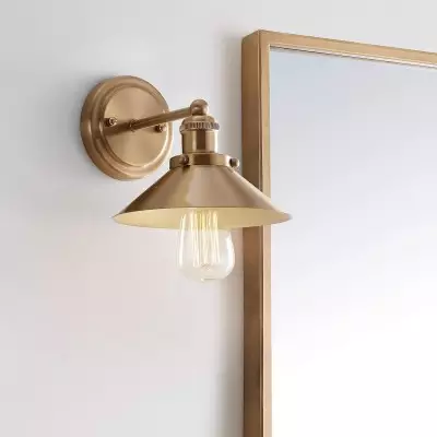 Blaze Industrial Retro Metal Tapered Wall Sconce Blaze Industrial Retro Metal Tapered Wall Sconce