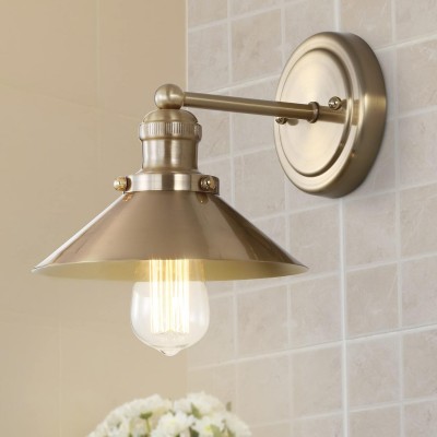 Blaze Industrial Retro Metal Tapered Wall Sconce Blaze Industrial Retro Metal Tapered Wall Sconce