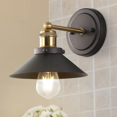 Blaze Industrial Retro Metal Tapered Wall Sconce Blaze Industrial Retro Metal Tapered Wall Sconce