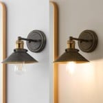 Blaze Industrial Retro Metal Tapered Wall Sconce