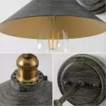 Blaze Industrial Retro Metal Tapered Wall Sconce
