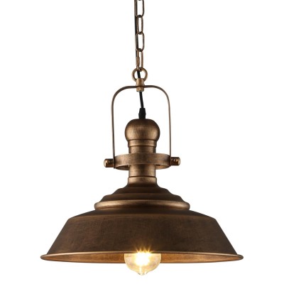 Carmen Industrial Antique Metal Horn Shaped Pendant Light Carmen Industrial Antique Metal Horn Shaped Pendant Light