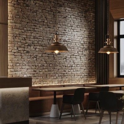 Carmen Industrial Antique Metal Horn Shaped Pendant Light Carmen Industrial Antique Metal Horn Shaped Pendant Light