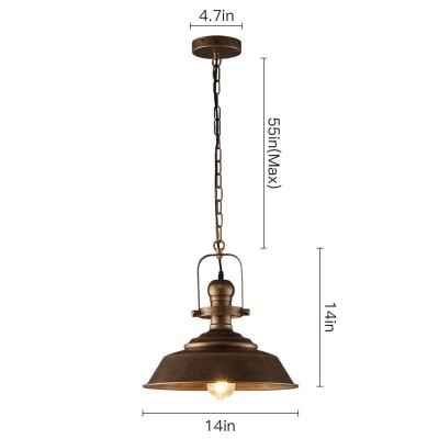 Carmen Industrial Antique Metal Horn Shaped Pendant Light Carmen Industrial Antique Metal Horn Shaped Pendant Light