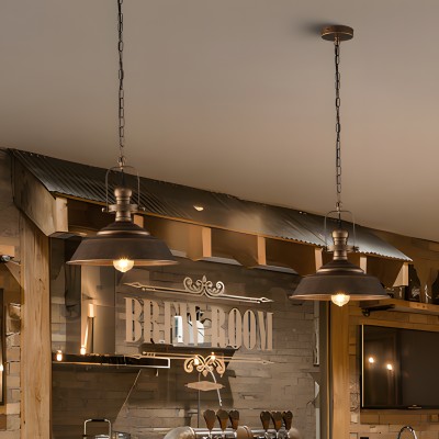 Carmen Industrial Antique Metal Horn Shaped Pendant Light Carmen Industrial Antique Metal Horn Shaped Pendant Light