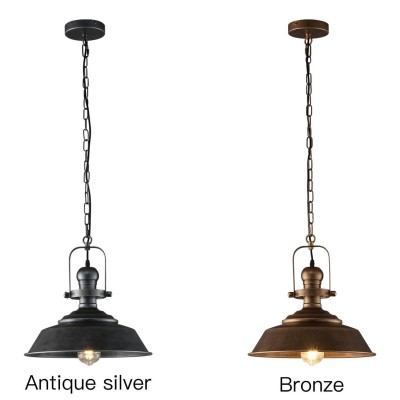 Carmen Industrial Antique Metal Horn Shaped Pendant Light Carmen Industrial Antique Metal Horn Shaped Pendant Light