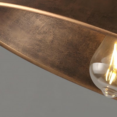Carmen Industrial Antique Metal Horn Shaped Pendant Light Carmen Industrial Antique Metal Horn Shaped Pendant Light