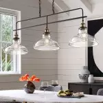 Bronte Industrial Metal 3 Lights Dome Glass Chandelier Bronte Industrial Metal 3 Lights Dome Glass Chandelier