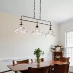 Bronte Industrial Metal 3 Lights Dome Glass Chandelier Bronte Industrial Metal 3 Lights Dome Glass Chandelier
