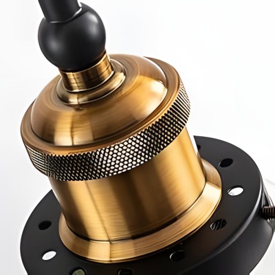 Bronte Industrial Metal 3 Lights Dome Glass Chandelier Bronte Industrial Metal 3 Lights Dome Glass Chandelier