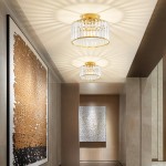 Auroran Modern Crystal Semi Flush Mount Ceiling Light Auroran Modern Crystal Semi Flush Mount Ceiling Light