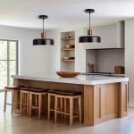 Ambrose Solid Wood And Brass Accent Round Metal Pendant Light