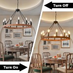 Beau Large 12 Lights Rustic Wagon Wheel Chandelier