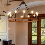Beau Large 12 Lights Rustic Wagon Wheel Chandelier