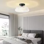 Cassandra American Country Patterned Glass Ceiling Light