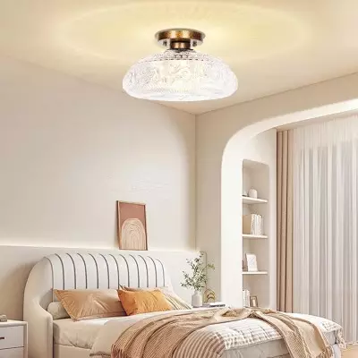 Cassandra American Country Patterned Glass Ceiling Light Cassandra American Country Patterned Glass Ceiling Light