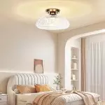 Cassandra American Country Patterned Glass Ceiling Light