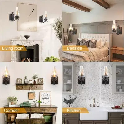 Andrina Retro Oil Rubbed Bronze Kerosene Lamp Shape Sconce Andrina Retro Oil Rubbed Bronze Kerosene Lamp Shape Sconce