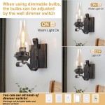 Andrina Retro Oil Rubbed Bronze Kerosene Lamp Shape Sconce