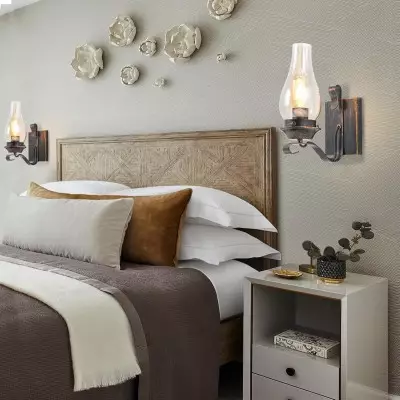 Andrina Retro Oil Rubbed Bronze Kerosene Lamp Shape Sconce Andrina Retro Oil Rubbed Bronze Kerosene Lamp Shape Sconce