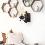 Andrina Retro Oil Rubbed Bronze Kerosene Lamp Shape Sconce