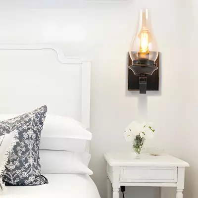 Andrina Retro Oil Rubbed Bronze Kerosene Lamp Shape Sconce Andrina Retro Oil Rubbed Bronze Kerosene Lamp Shape Sconce