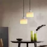 Zore Modern Alabaster Shade White Classic Pendant Light Zore Modern Alabaster Shade White Classic Pendant Light