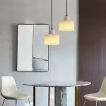 Zore Modern Alabaster Shade White Classic Pendant Light Zore Modern Alabaster Shade White Classic Pendant Light