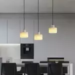 Zore Modern Alabaster Shade White Classic Pendant Light Zore Modern Alabaster Shade White Classic Pendant Light