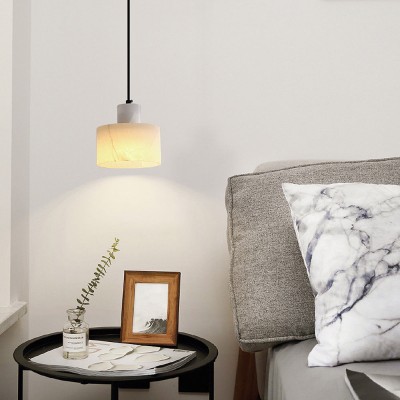 Zore Modern Alabaster Shade White Classic Pendant Light Zore Modern Alabaster Shade White Classic Pendant Light