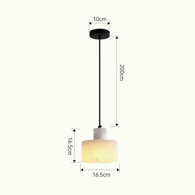 Zore Modern Alabaster Shade White Classic Pendant Light Zore Modern Alabaster Shade White Classic Pendant Light