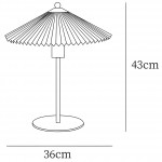 Isha Pleated Shade Table Lamp Isha Pleated Shade Table Lamp
