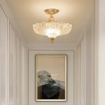 Wyrith Vintage Flower Crystal Flush Mount Light Wyrith Vintage Flower Crystal Flush Mount Light