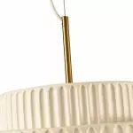 Brisby Striped Frosted Fluted Ceramic Pendant Light
