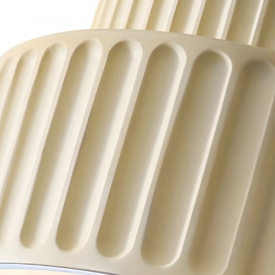 Brisby Striped Frosted Fluted Ceramic Pendant Light Brisby Striped Frosted Fluted Ceramic Pendant Light