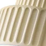 Brisby Striped Frosted Fluted Ceramic Pendant Light