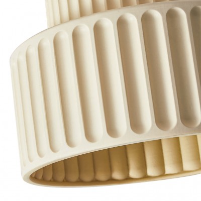 Brisby Striped Frosted Fluted Ceramic Pendant Light Brisby Striped Frosted Fluted Ceramic Pendant Light