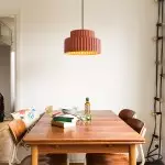 Brisby Striped Frosted Fluted Ceramic Pendant Light