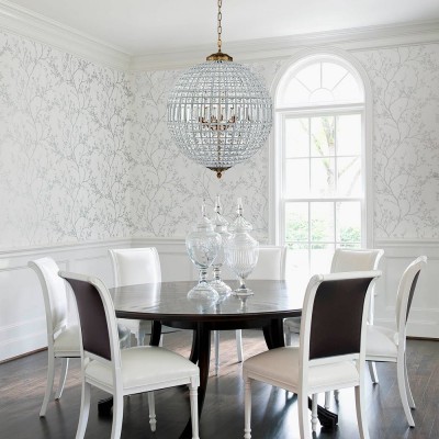 Dion Luxury French Antique Brass Crystal Globe Chandelier Dion Luxury French Antique Brass Crystal Globe Chandelier