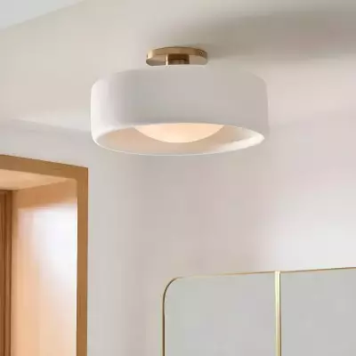 Aura Modern Porcelain Flush Mount Ceiling Light Aura Modern Porcelain Flush Mount Ceiling Light